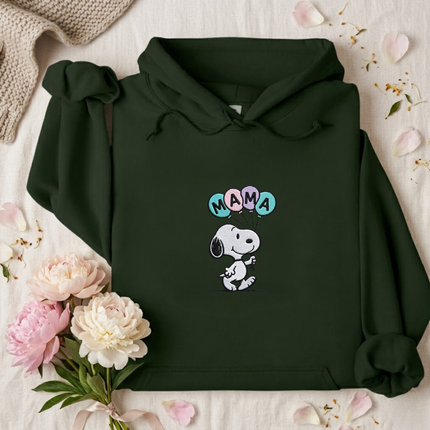 MAMA Pastel Balloons Embroidered Hoodie