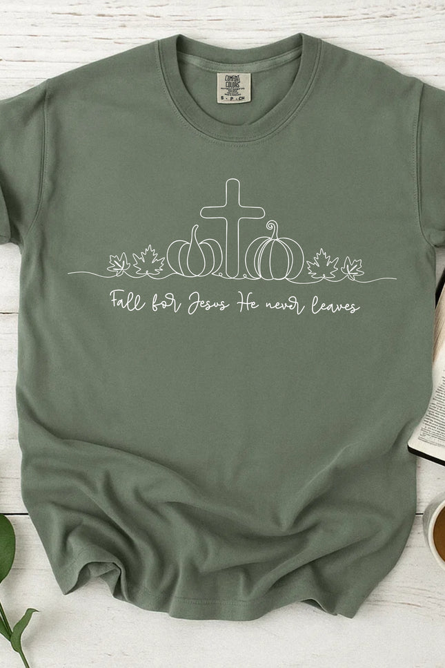 Comfort Color Fall for Jesus Christian T-shirt