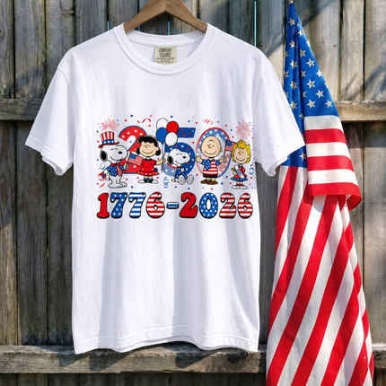 Comfort Colors America 250 Years 1776-2026 Patriotic Friends Party T-Shirt