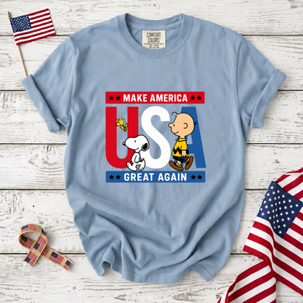Comfort Colors Make America Great Again Patriotic Friends T-Shirt