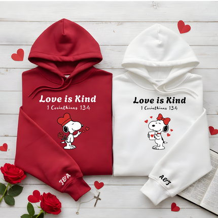 Love is Kind Hoodie - Snoopy