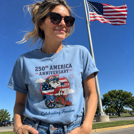 Comfort Colors 250th America Anniversary Celebrating Freedom Cannon T-Shirt