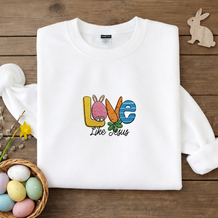 Love Like Jesus Embroidered Sweatshirt