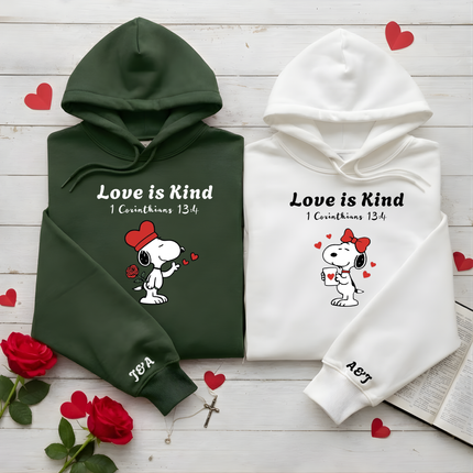 Love is Kind Hoodie - Snoopy