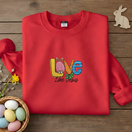 Love Like Jesus Embroidered Sweatshirt