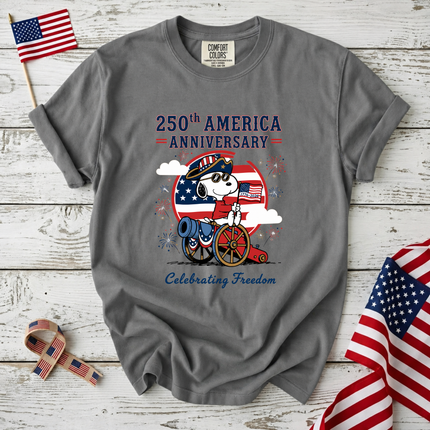 Comfort Colors 250th America Anniversary Celebrating Freedom Cannon T-Shirt