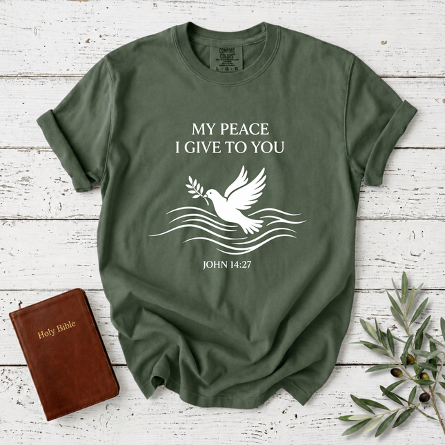 Comfort Colors My Peace I Give To You Dove T-Shirt