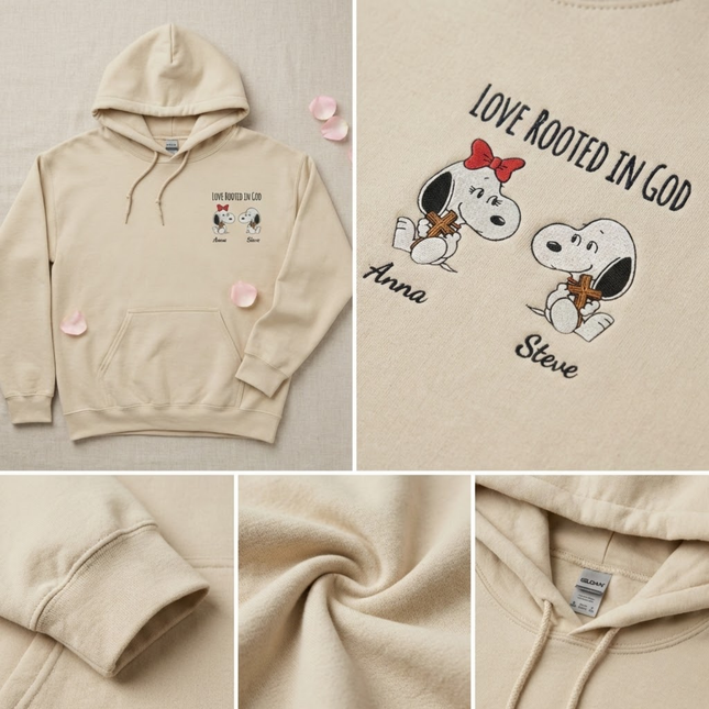 Love Rooted In God Embroidered Hoodie