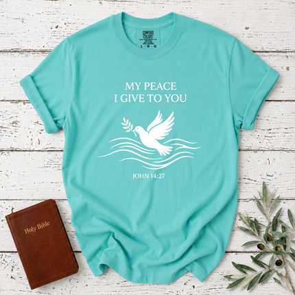 Comfort Colors My Peace I Give To You Dove T-Shirt