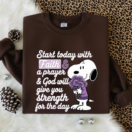 Start today with Faith Sweatshirt