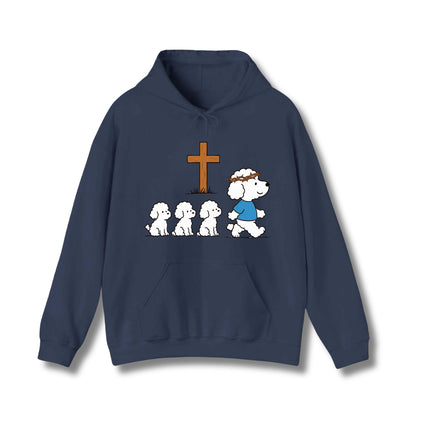 Marching in Faith Dogs Cute Gildan Hoodie