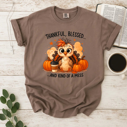 Comfort Colors Thankful and Blessed T-Shirt