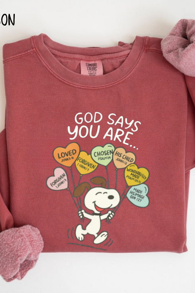 Comfort Colors God Says You Are Sweatshirt