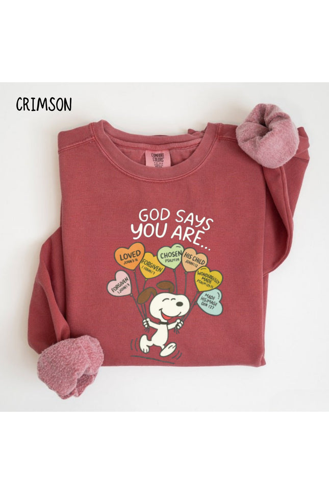 Comfort Colors God Says You Are Sweatshirt