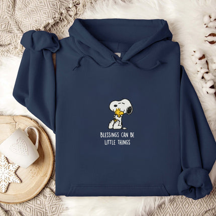 Blessings Can Be Little Things Embroidered Hoodie