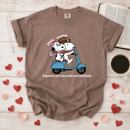 Comfort Colors Together we ride with love and faith T-Shirt