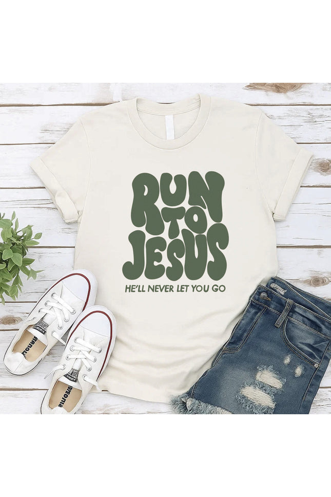 Comfort Colors “Run to Jesus” Christian T-Shirt