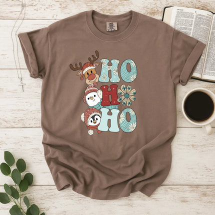 Comfort Colors Reindeer Snowman Penguin Christmas T-Shirt