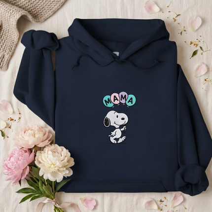 MAMA Pastel Balloons Embroidered Hoodie