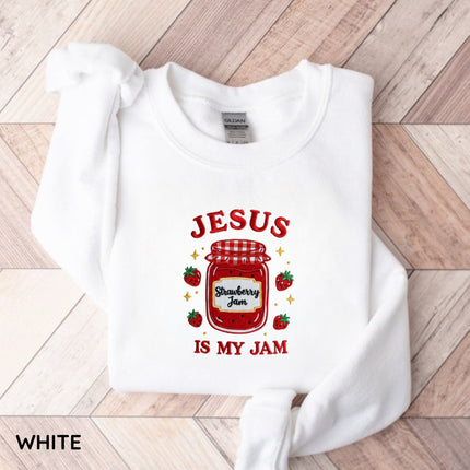 Jesus Is My Jam Embroidery Sweatshirt