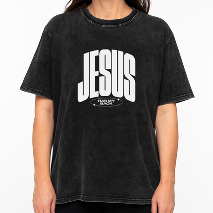 Jesus Has My Back Inspirational Graphic T-Shirt