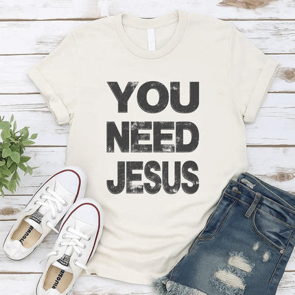 Comfort Colors “You Need Jesus” Christian Graphic T-Shirt