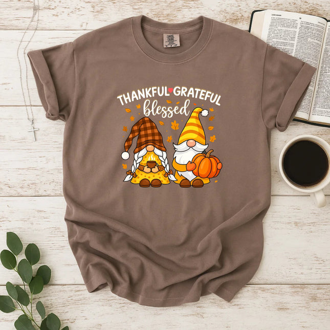 Comfort Colors Thankful and Grateful Thanksgiving T-Shirt