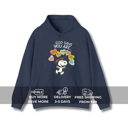 God says Gildan Hoodie