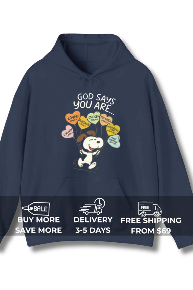 God says Gildan Hoodie