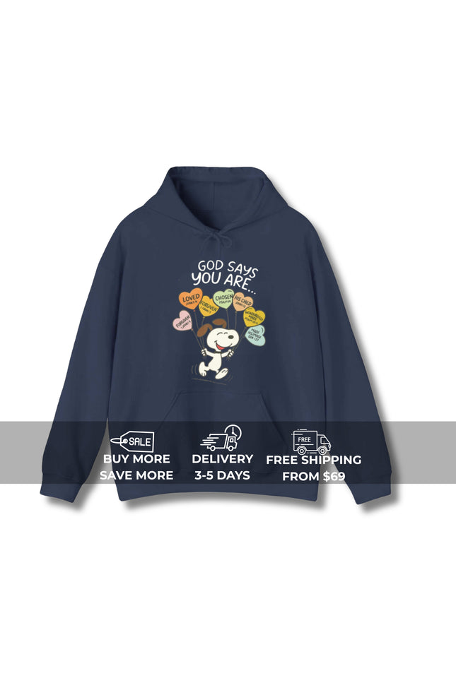 God says Gildan Hoodie