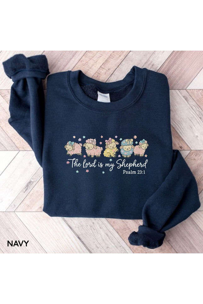 The Lord Is My Shepherd Embroidery Sweatshirt