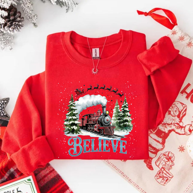 The Polar Express Christmas Gildan Sweatshirt for Adults