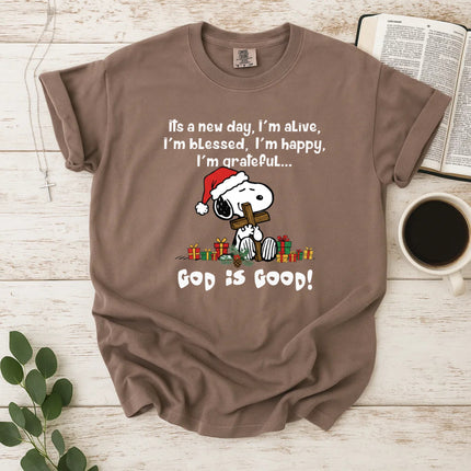 God is Good Snoopy Comfort Color T-Shirt