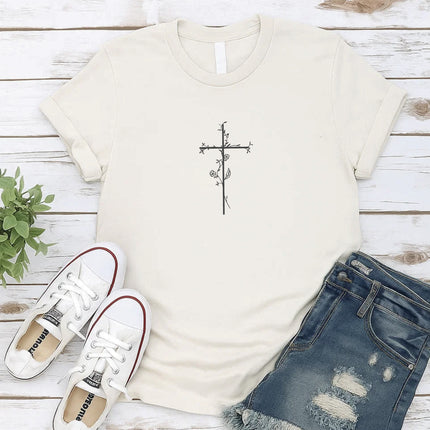 Comfort Colors Faithful Cross Graphic Tee