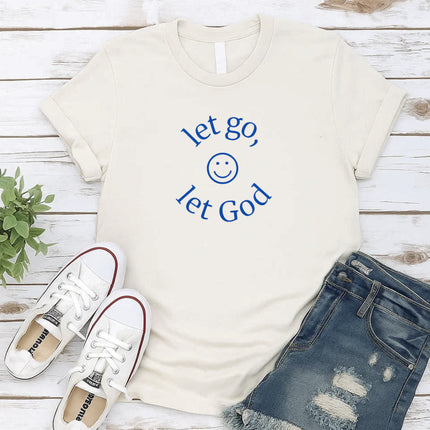 Comfort Colors Let Go Let God Christian T-Shirt