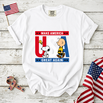 Comfort Colors Make America Great Again Patriotic Friends T-Shirt