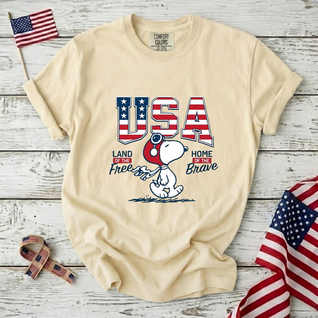 Comfort Colors USA Land Of The Free T-Shirt
