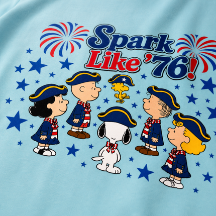 Comfort Colors Spark Like '76 Patriotic Snoopy Historical Friends T-Shirt