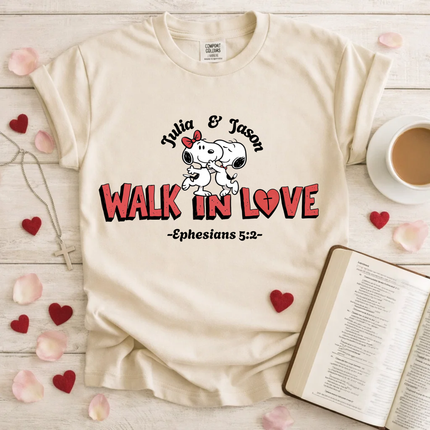 Comfort Colors Walk In Love T-Shirt