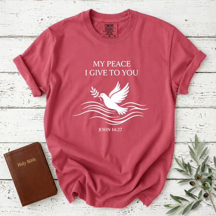 Comfort Colors My Peace I Give To You Dove T-Shirt