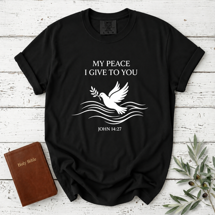 Comfort Colors My Peace I Give To You Dove T-Shirt