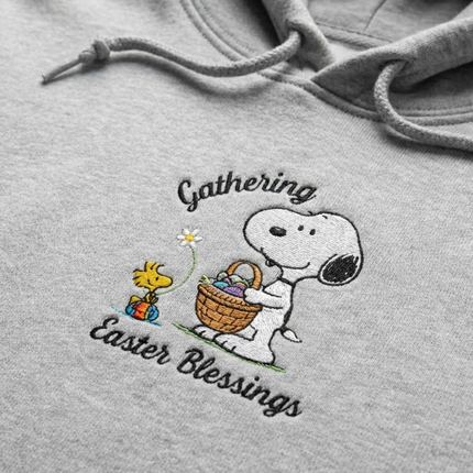 Gathering Easter Blessings Embroidered Hoodie