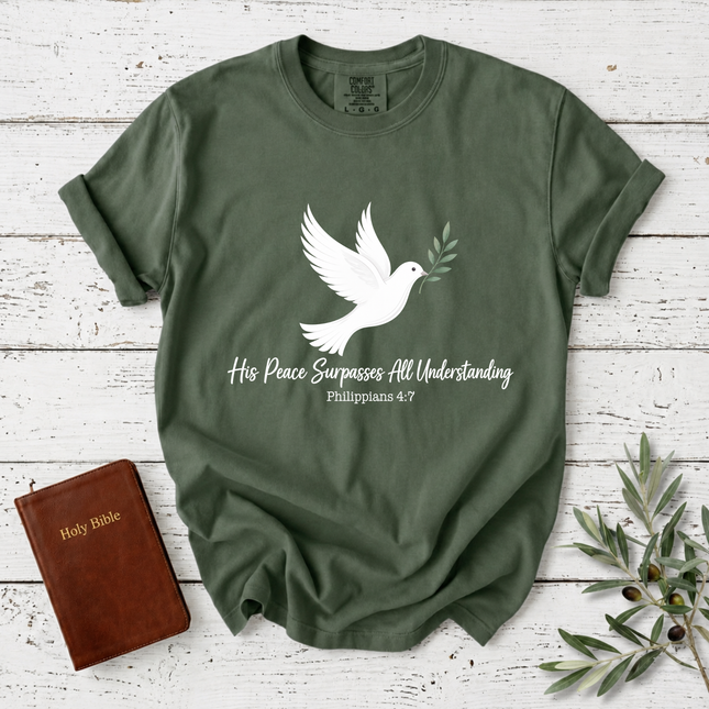 Comfort Colors His Peace Surpasses All Understanding Dove T-Shirt