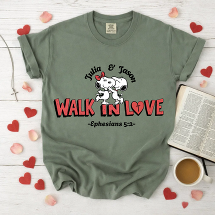 Comfort Colors Walk In Love T-Shirt