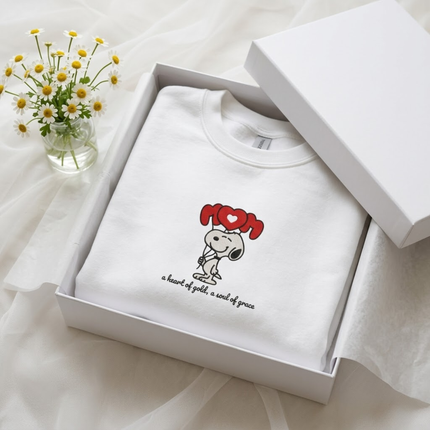 Mom's Golden Grace Embroidered Sweatshirt