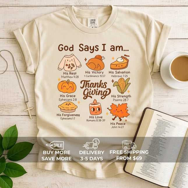 Comfort Colors God Says I Am T-Shirt