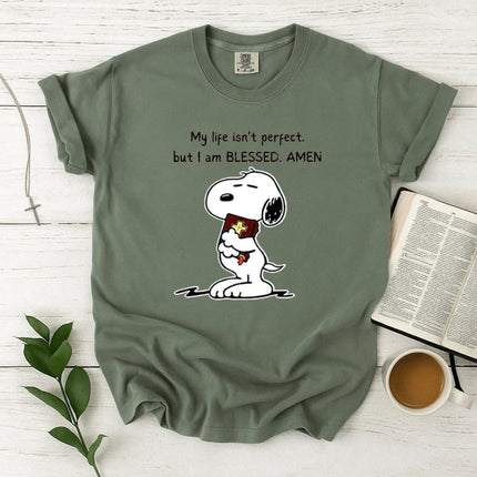 I Am Blessed Amen Snoopy Comfort Color T-Shirt