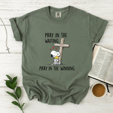 Comfort Colors Pray in the waiting T-Shirt