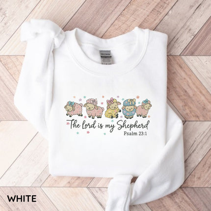 The Lord Is My Shepherd Embroidery Sweatshirt