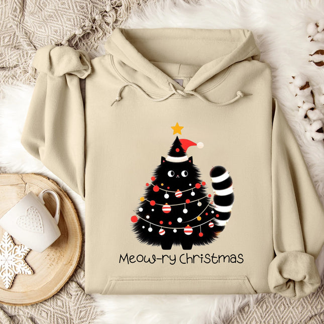 Meow-ry Christmas Hoodie